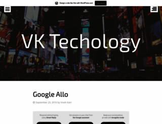 vktechology.wordpress.com screenshot