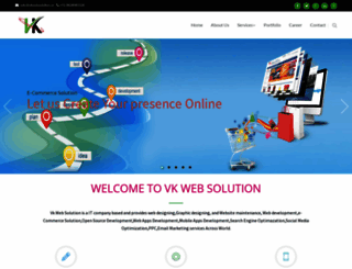 vkwebsolution.in screenshot