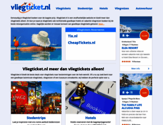 vliegticket.nl screenshot