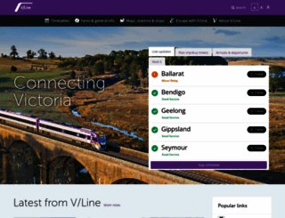 vline.com.au screenshot