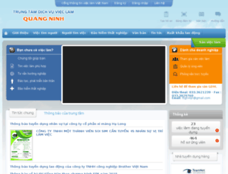 vlquangninh.vieclamvietnam.gov.vn screenshot