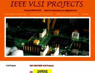 vlsiprojects.co.in screenshot