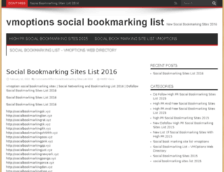 vmoptionssocialbookmarkinglist.sseocompany.com screenshot