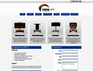 vms-hire.com.au screenshot