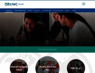 vn.uwc.org screenshot