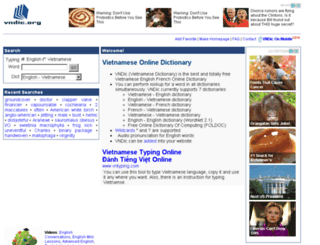 vndic.org screenshot