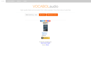 vocabolaudio.com screenshot