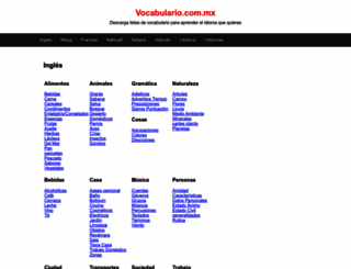 vocabulario.com.mx screenshot