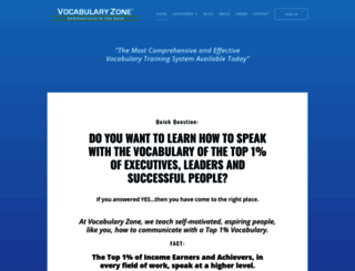 vocabularyzone.com screenshot