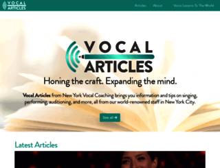 vocalarticles.com screenshot
