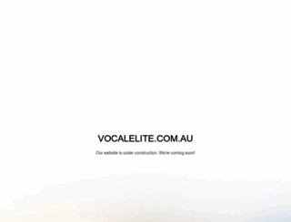 vocalelite.com.au screenshot