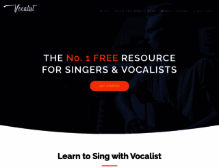 vocalist.org.uk screenshot
