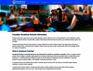 vocationalschools.ca screenshot