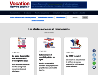 vocationservicepublic.fr screenshot