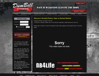 vod.dumbellfitness.com screenshot