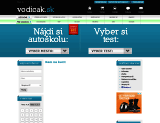 vodicak.sk screenshot