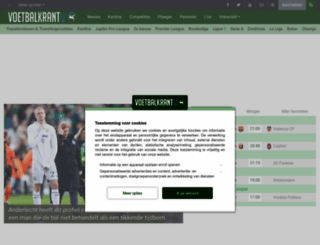 voetbalkrant.com screenshot