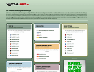 voetballinks.be screenshot