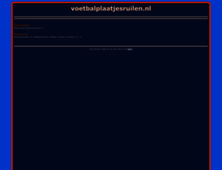 voetbalplaatjesruilen.nl screenshot