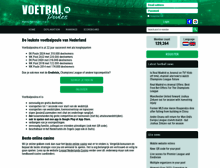 voetbalpoules.nl screenshot