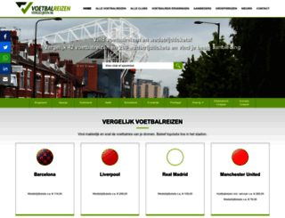 voetbalreizenvergelijken.nl screenshot
