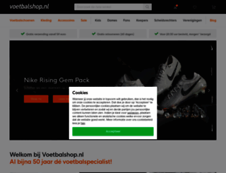 voetbalshop.nl screenshot