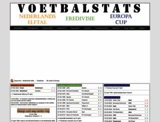 voetbalstats.nl screenshot