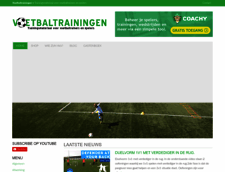 voetbaltrainingen.net screenshot