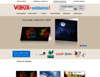 voeux-solidaires.com screenshot