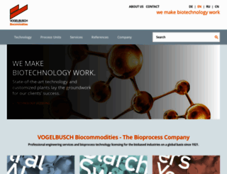 vogelbusch-biocommodities.com screenshot