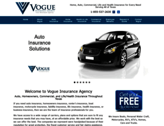 vogueinsuranceagency.com screenshot