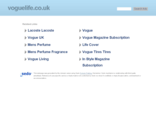voguelife.co.uk screenshot