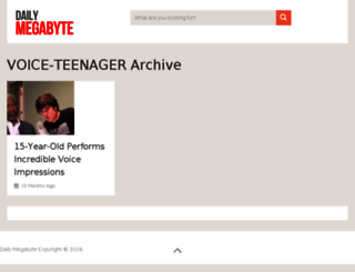 voice-teenager.dailymegabyte.com screenshot