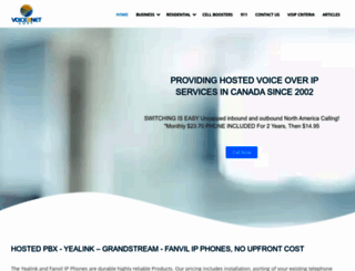 voice2net.ca screenshot
