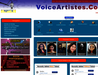 voiceartistes.com screenshot