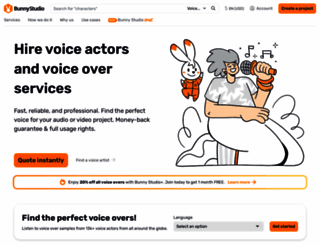 voicebunny.com screenshot