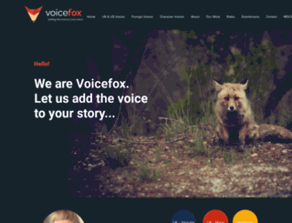 voicefox.co.uk screenshot
