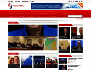 voiceofalbania.com screenshot