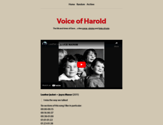 voiceofharold.co.uk screenshot