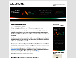 voiceofthedba.wordpress.com screenshot