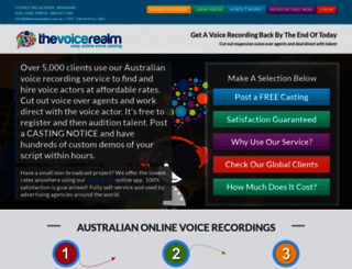 voicerecordingservice.com.au screenshot