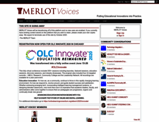 voices.merlot.org screenshot