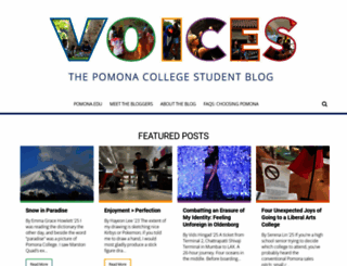voices.pomona.edu screenshot
