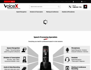 voicex.com.au screenshot