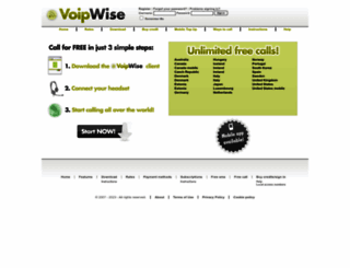 voipwise.com screenshot