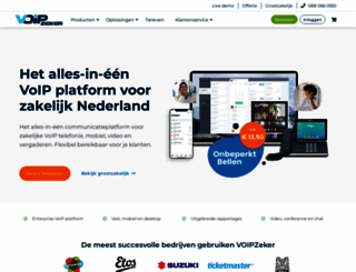 voipzeker.nl screenshot