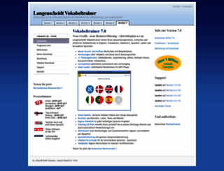 vokabeln.de screenshot