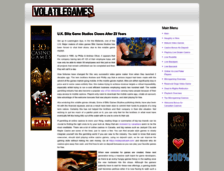 volatilegames.com screenshot