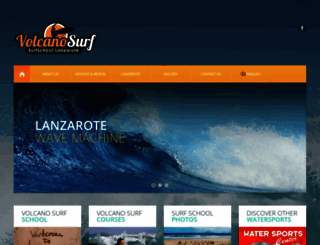 volcanosurflanzarote.com screenshot