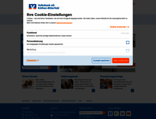 volksbank-koethen-bitterfeld.de screenshot